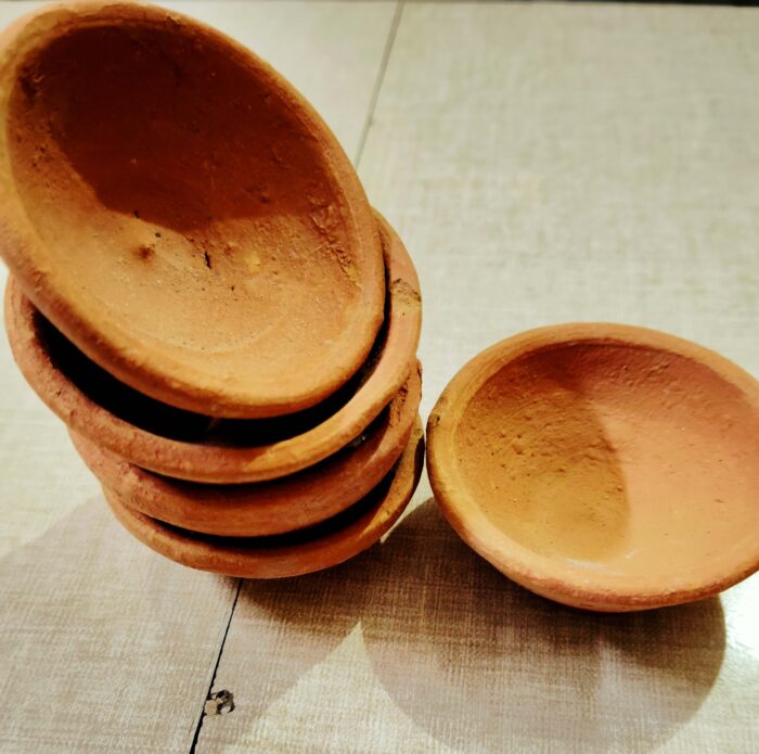 Traditional Handmade Clay Diya For Diwali, Set of 12 - Image 4