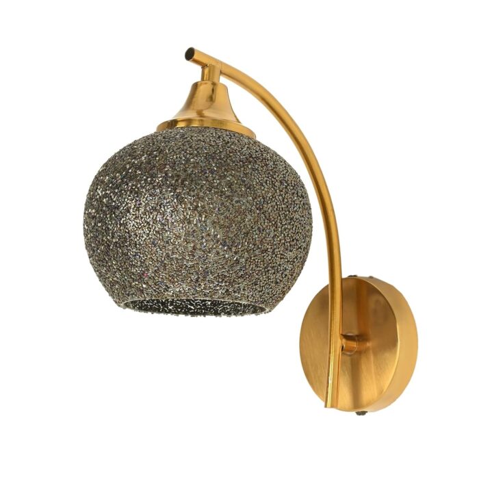 Attractive Dazzling Metal and Glass Wall Lamp/Night Lamp, Black, 15 x 15 x 19.5 CM- O215 - Image 3