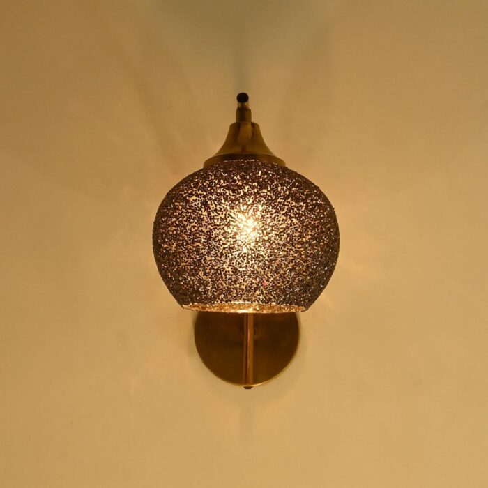 Attractive Dazzling Metal and Glass Wall Lamp/Night Lamp, Black, 15 x 15 x 19.5 CM- O215 - Image 2