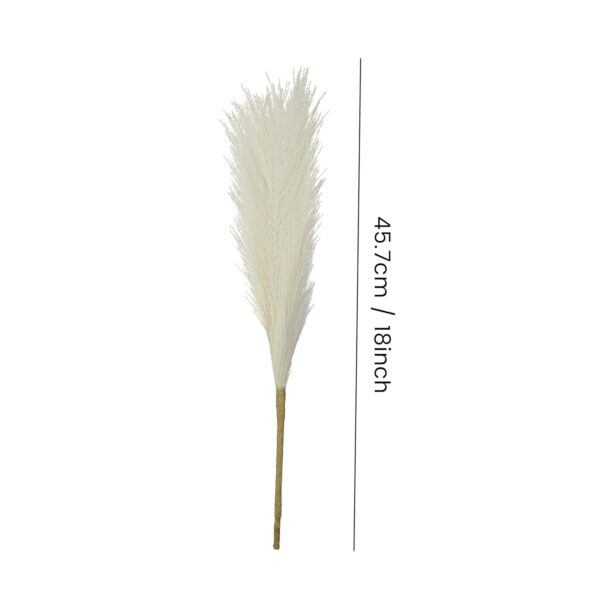 TIED RIBBONS Silk 4 Pcs Decorative Fluffy Pampas Grass Artificial Flowers For Vase(Off White,45.7 Cm)Decoration Items For Home Decor Farmhouse Bedroom Living Room Table Corner Wedding Birthday Party - Image 3