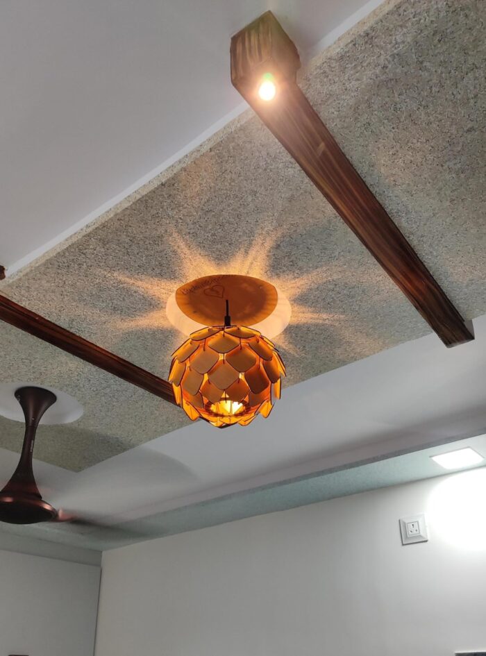 WOODIOGRAPHY Wooden Ceiling lamp Pendant lamp for Decoration of Home-Corded Electric - Image 5